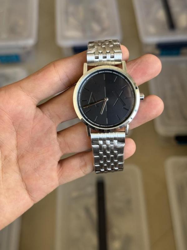 Arma i Exchange AX Silver Black Premium Watch
