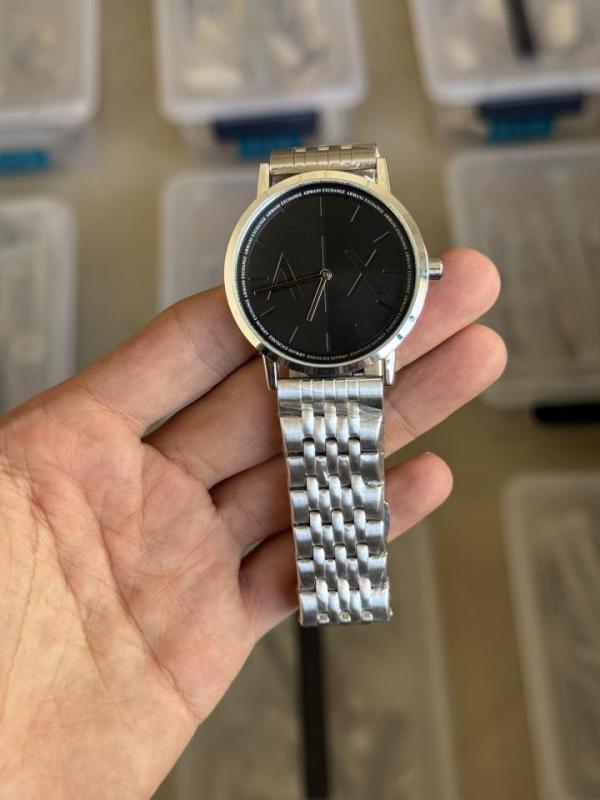 Arma i Exchange AX Silver Black Premium Watch