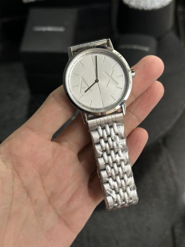 Arma i Exchange AX Silver White Premium Watch