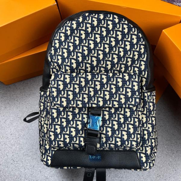 CHRISTIAN DIO_R BAGPACK WITH DUST BAG PREMIUM QUALITY (BLUE)