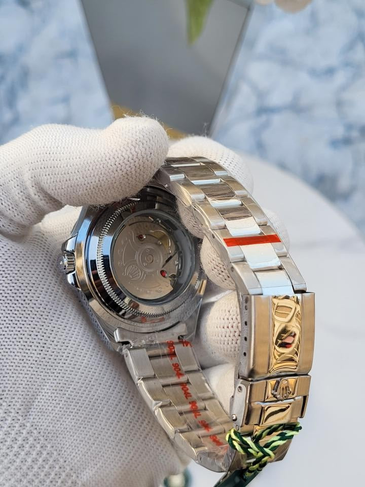 Role X Explorer Open Back Silver White Dial  AT383