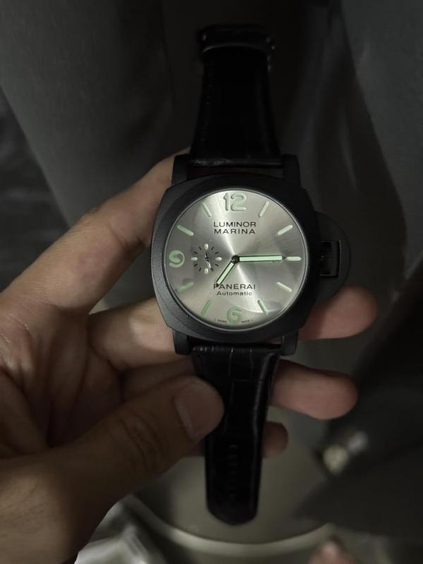 Luminor Panerai Marina Mens Watch (BlackWhite)