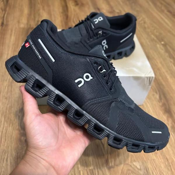 On Cloud 5 Running Waterproof Black sale