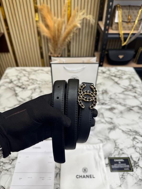 Chane_l Premium Quality Golden Initials Buckle With Box And Dust Bag Including Carry Bag (20)