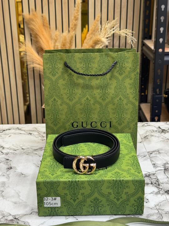 GUCC_I GG Marmont Leather Belt Buckle With Box Dust Bag And Carry Bag (32-3)