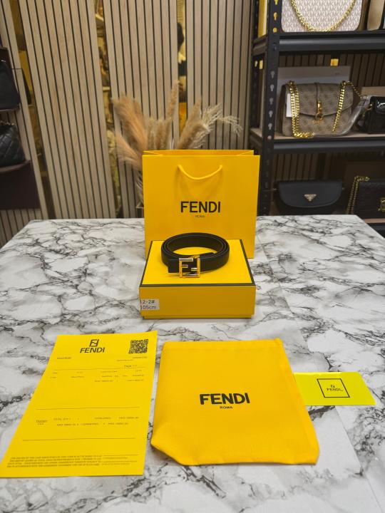 Fend_i FF Logo Buckle With Box And Dust Bag Including Carry Bag (12-2)