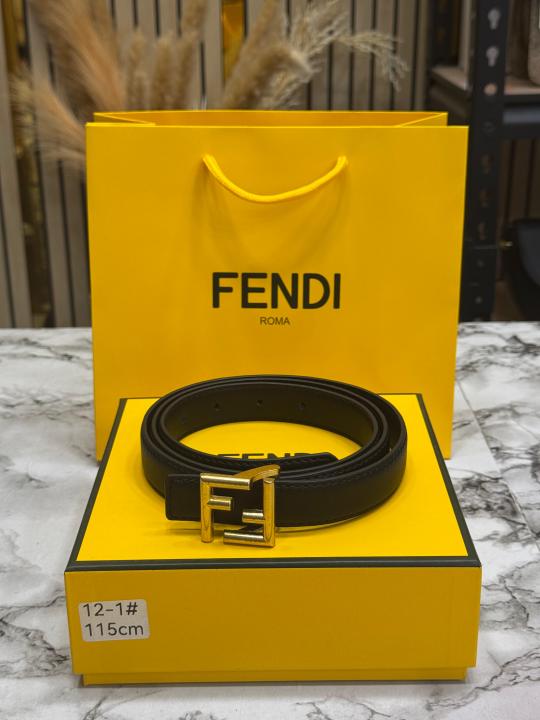 Fend_i FF Logo Buckle With Box And Dust Bag Including Carry Bag (12-1)
