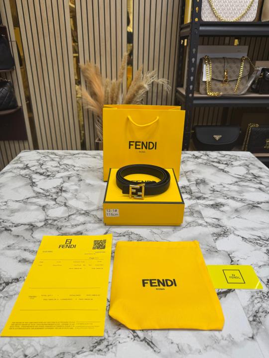 Fend_i FF Logo Buckle With Box And Dust Bag Including Carry Bag (12-1)