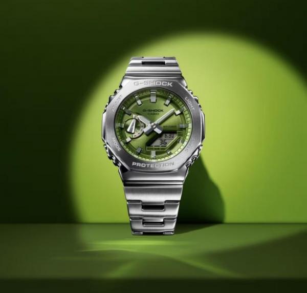G-Shock GM-2100 (All working) Silver Green