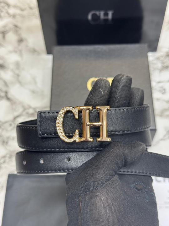 Carolina Herrera Premium Quality Belt With Box And Dust Bag Including Carry Bag (CH-19)