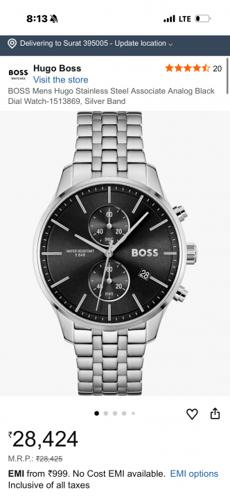 Hug o_Bos s Mens Watch (All Working)