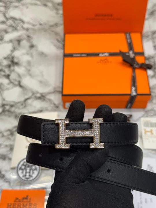 Herme_s H-Buckle Crystal Pave Leather Belt With Box And Dust Bag Including Carry Bag (25)