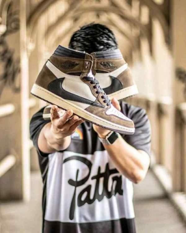 Jordan 1 High Travis Scott Mocha Semi UA quality 591