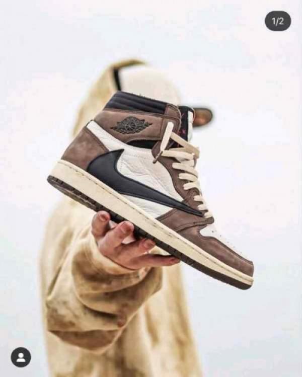 Jordan 1 High Travis Scott Mocha Semi UA quality 591