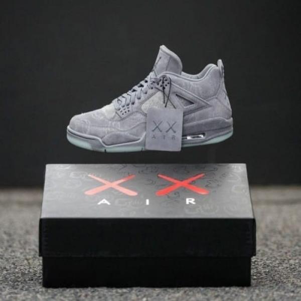 Jordan 4 Kaws Grey Semi ua quality with special box 584