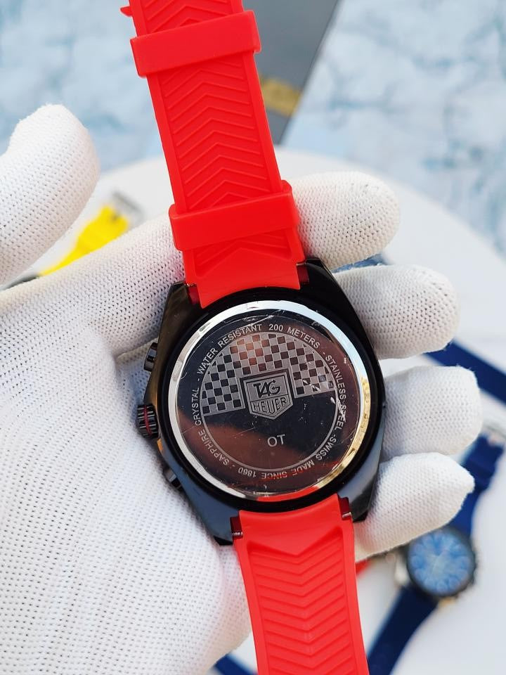 Tag_Heuer FORMULA 1 CHRONOGRPH BLACK RED SILICON BELT 362