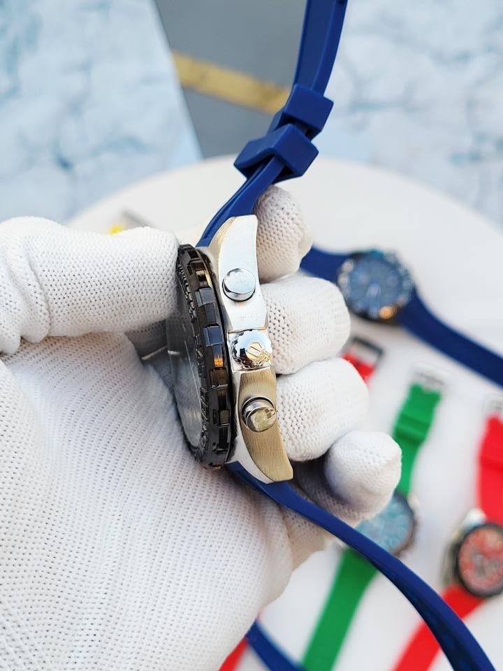 Tag_Heuer FORMULA 1 CHRONOGRPH SILVER BLUE SILICON BELT 362