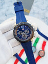 SALEAT Tag Huer FORMULA 1 CHRONOGRPH SILVER BLUE SILICON BELT AT362