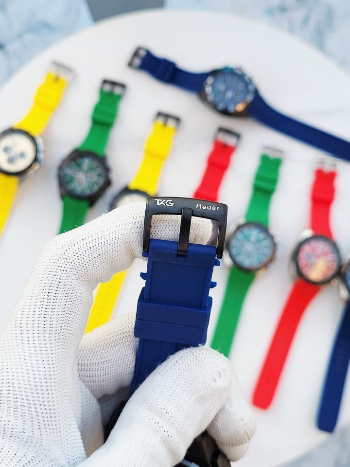 Tag_Heuer FORMULA 1 CHRONOGRPH BLACK BLUE SILICON BELT 362