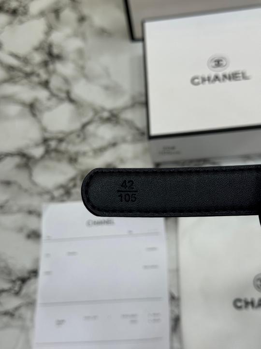 Chane_l Chain CC Buckle Leather Belt With Box And Dust Bag Including Carry Bag (20)