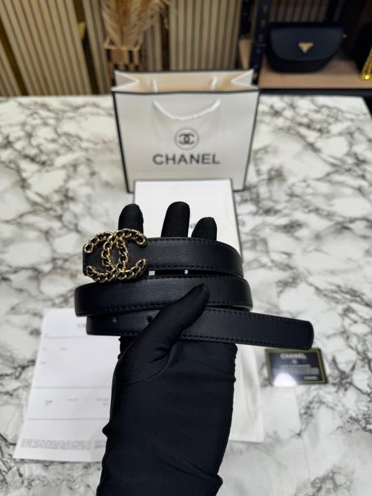 Chane_l Chain CC Buckle Leather Belt With Box And Dust Bag Including Carry Bag (20)