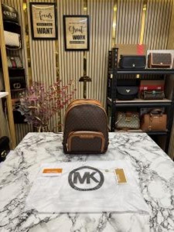 Michael_Kors Jaycee Premium Quality Bagpack With Dust Bag (Coffee Brown) (V-22M07)