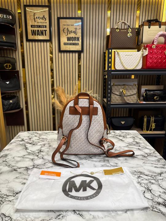 MICHAEL_KORS ADINA BAGPACK WITH DUST BAG PREMIUM QUALITY (BEIGE)