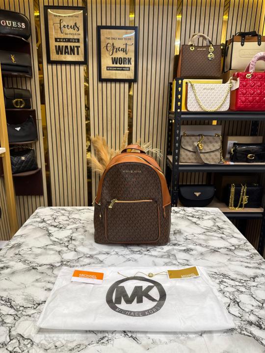 MICHAEL_KORS ADINA BAGPACK WITH DUST BAG PREMIUM QUALITY (BROWN)