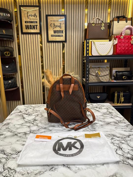 MICHAEL_KORS ADINA BAGPACK WITH DUST BAG PREMIUM QUALITY (BROWN)