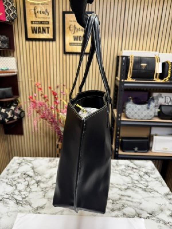 Burberr_y Tb Smooth Leather Tote Bag With Dust Bag (Black) (V-6009)