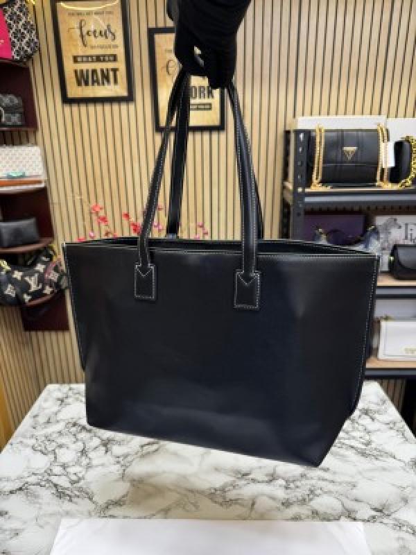Burberr_y Tb Smooth Leather Tote Bag With Dust Bag (Black) (V-6009)