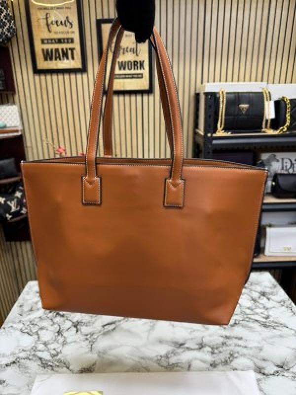 Burberr_y Tb Smooth Leather Tote Bag With Dust Bag (Brown) (V-6009)