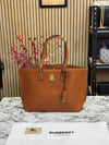 Burberr_y Tb Smooth Leather Tote Bag With Dust Bag (Brown) (V-6009)