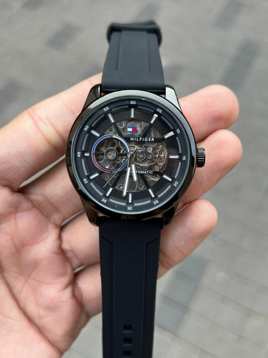 TOMMY_HILFIGER AUTOMATIC SILICON WATCH