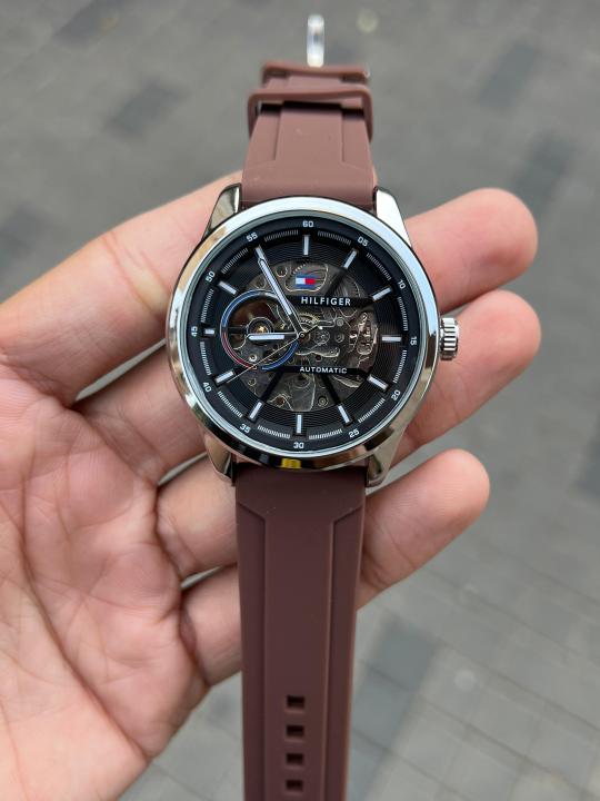 TOMMY_HILFIGER AUTOMATIC SILICON WATCH