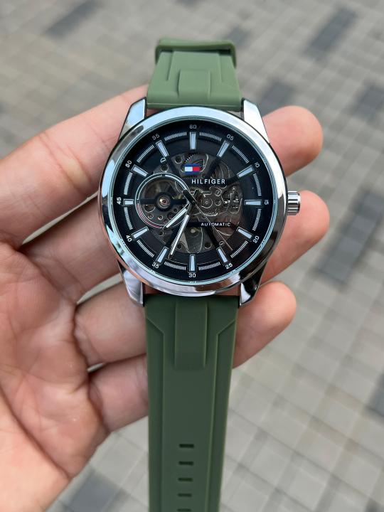 TOMMY_HILFIGER AUTOMATIC SILICON WATCH