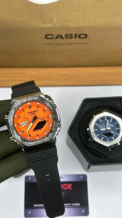 G SHOCK_ GA2100 BLACK STEEL