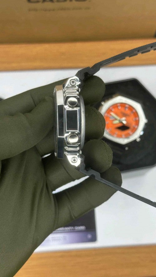 G SHOCK_ GA2100 BLACK STEEL
