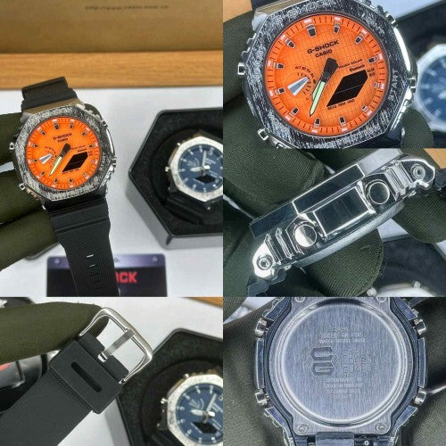 G SHOCK_ GA2100 BLACK STEEL