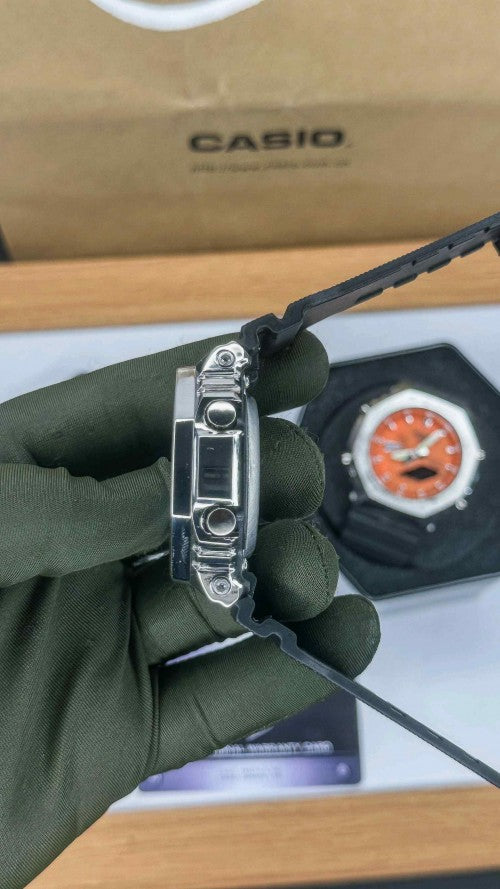 G SHOCK_ GA2100 BLACK STEEL