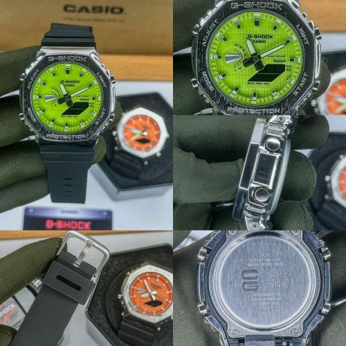 G SHOCK_ GA2100 BLACK STEEL
