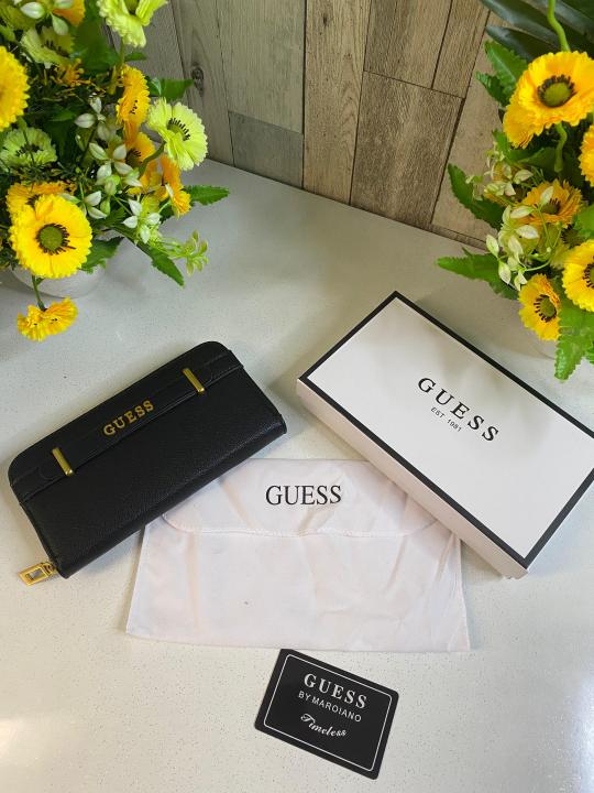 GUESS PREMIUM WOMENS ZIPPER WALLET WID OG BOX ETC 4