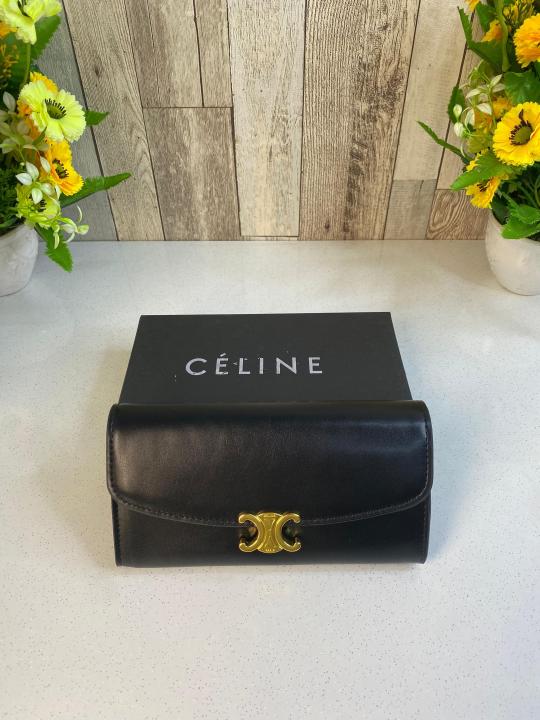 CELINE PREMIUM WOMENS ZIPPER WALLET WID OG BOX ETC 15
