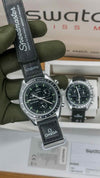 OMEGA_ SWATCH_SPEEDMASTER MOONSWATCH silver Black