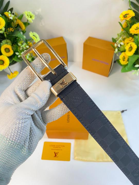 LOUIS_VUITTON PREMIUM FORMAL BELT WID OG BOX ETC 206