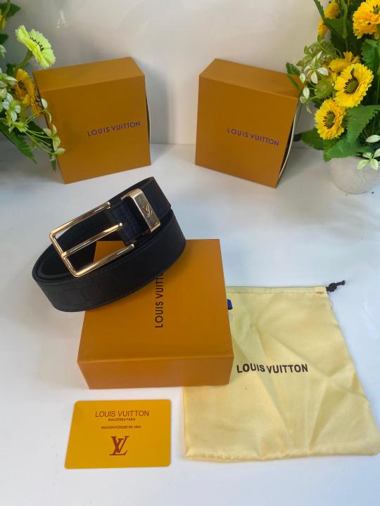 LOUIS_VUITTON PREMIUM FORMAL BELT WID OG BOX ETC 206