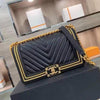 Chaneel Le Boy_Premium_Quality_HandBag_And_Dust_Bag_(Black)  DAMAGE piece