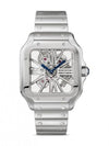 Cartier santos skeleton battery