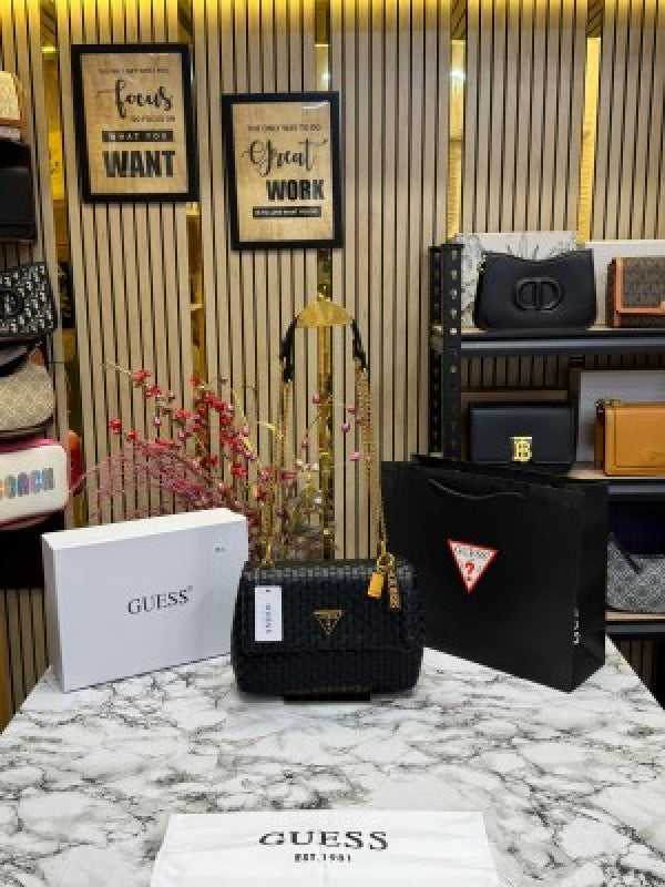 Guess Lisbet Convertible Crossbody Flap Bag With Box And Dust Bag Including CarryBag (V-9)