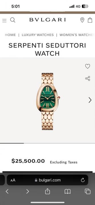 BVLGARI FOR HER
